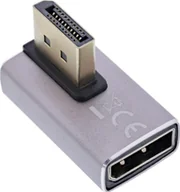 Złącza, przejściówki, adaptery - InLine® DisplayPort 1.4 Adapter, DisplayPort St/ Bu, 90° vertikal rechts, 8K UHD - miniaturka - grafika 1