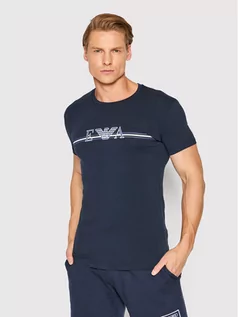 Koszulki męskie - Emporio Armani Underwear T-Shirt 111035 2R523 00135 Granatowy Regular Fit - grafika 1
