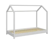 Łóżka dla dzieci i młodzieży - Białe sosnowe łóżko dziecięce 90x200 B0-T52 - miniaturka - grafika 1