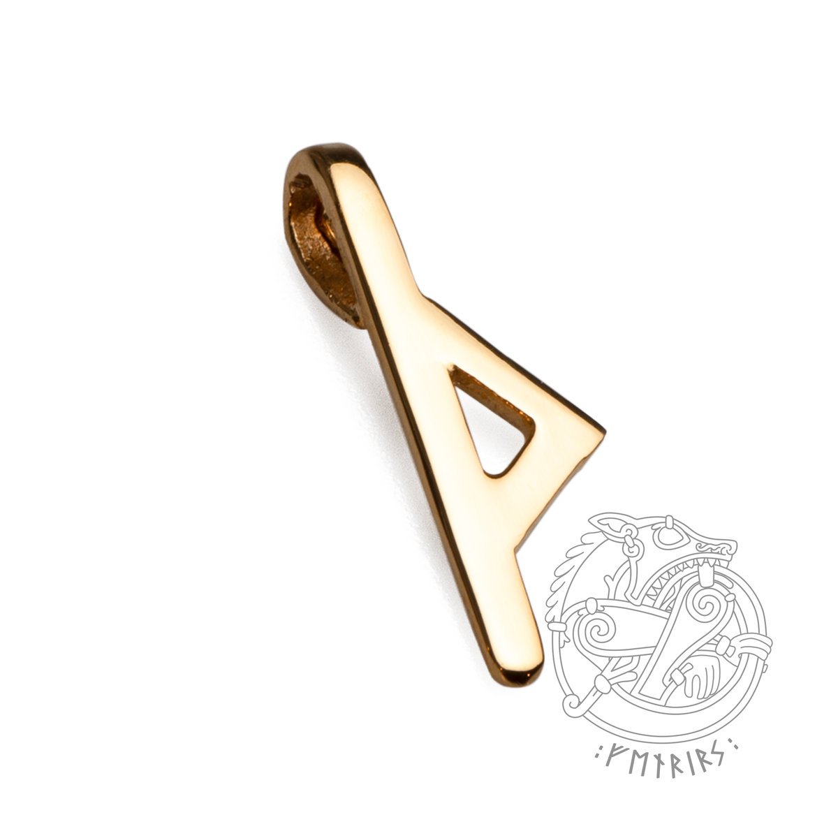 Thurisaz – runa ochrony zawieszka złocona