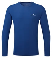 Koszulki sportowe męskie - RONHILL Koszulka biegowa z długim rękawem męska CORE L/S TEE niebieska - miniaturka - grafika 1