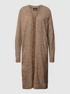 Swetry damskie - Długi kardigan w jednolitym kolorze model ‘JULIANA’ - miniaturka - grafika 1