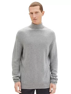 TOM TAILOR sweter męski, 12035 – szary Heather Melange, L - Swetry męskie - miniaturka - grafika 1
