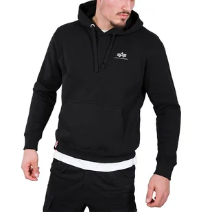 Bluza Alpha Industries Basic Hoody Small Logo 19631803 - czarna - Bluzy męskie - miniaturka - grafika 1