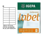 Etykiety do drukarek - Igepa 105*37mm etykiety (100ark.) - miniaturka - grafika 1