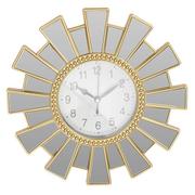 Zegary - Zegar Ścienny Dekoracyjny Lustrzana Rama Glamour - miniaturka - grafika 1