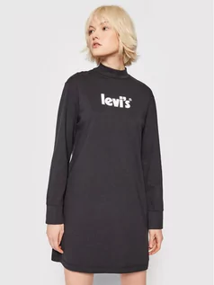 Sukienki - Levi's Sukienka codzienna A1773-0001 Czarny Regular Fit - grafika 1