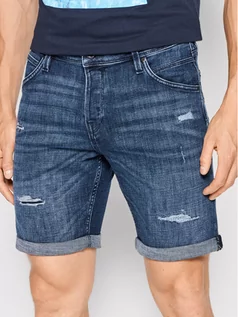 Spodenki męskie - Jack&Jones Szorty jeansowe Rick Fox 12201632 Granatowy Regular Fit - grafika 1