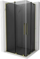Kabiny prysznicowe - Mexen Velar L Duo kabina prysznicowa rozsuwana 100x90 cm, grafit, złota - 871-100-090-02-43-50 - miniaturka - grafika 1
