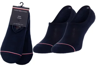 TOMMY HILFIGER MĘSKIE MIKROSTOPKI 2P 100001095 322 - Rozmiar: 43-46 - Skarpetki męskie - miniaturka - grafika 1