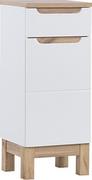 Szafki łazienkowe - Szafka łazienkowa BALI WHITE 810 półsłupek biały - miniaturka - grafika 1