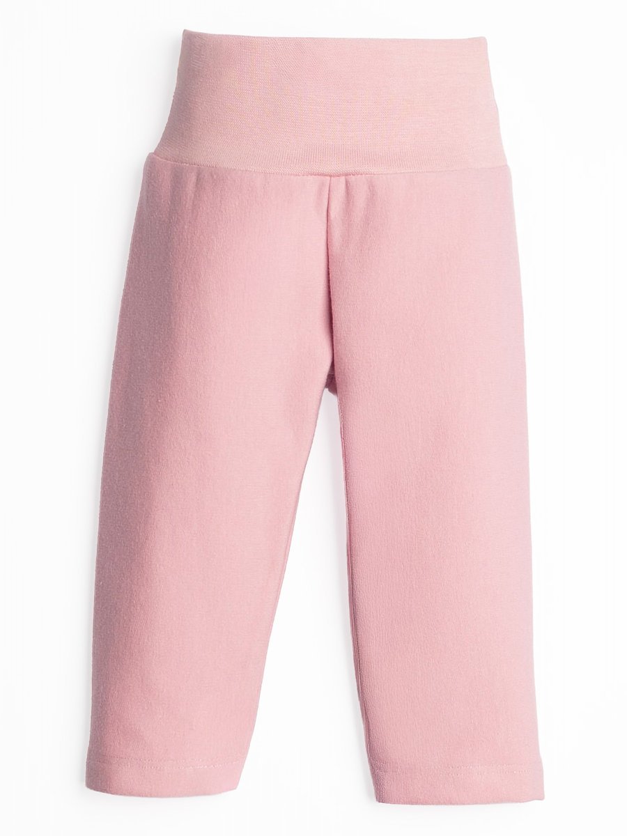 Niemowlęce legginsy bezuciskowe pudrowe Nicol r.62