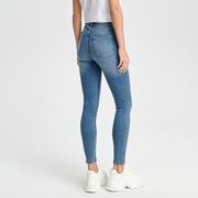 Spodnie damskie - Sinsay - Jeansy skinny high waist - Niebieski - miniaturka - grafika 1