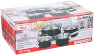 Zestawy garnków i patelni - 7-Częściowy Zestaw Garnków Alpina - miniaturka - grafika 1