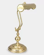 Lampy stojące - Lampa Gabinetowa Bankierska Mosiężna Złota / Rzeźby z brązu - miniaturka - grafika 1