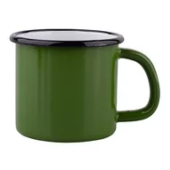 Kubki - Lumarko Kubek Emaliowany 0,3l Śr.8cm Wys.8cm Zielony - miniaturka - grafika 1