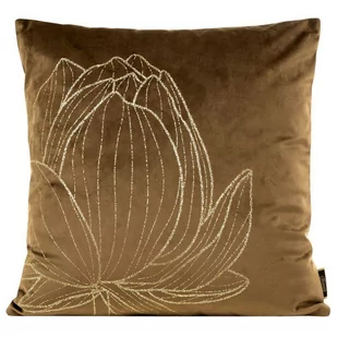 Euro Firany Poszewka Eurofirany Velvet BLINK19 Brązowy 45x45 1216991 - Poszewki na poduszki - miniaturka - grafika 1