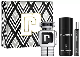 Zestaw Paco Rabanne Phantom Eau de Toilette Spray 100 ml + Miniatura 10 ml + Dezodorant 150 ml (3349668613960) - Zestawy kosmetyków męskich - miniaturka - grafika 1