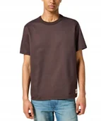 Koszulki męskie - T-shirt Wrangler SS SOLID TEE 112357357 Mole M - miniaturka - grafika 1