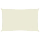 Parasole ogrodowe - vidaXL Żagiel przeciwsłoneczny, 160 g/m, kremowy, 2,5x4 m, HDPE vidaXL - miniaturka - grafika 1