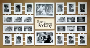 Galeria Ścienna multirama drewniane ramki na zdjęcia Prezent na Ślub 10x15cm - Ramki na zdjęcia - miniaturka - grafika 2