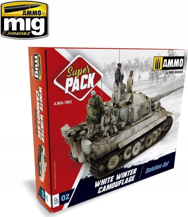 Vallejo Ammo: Super Pack - White Winter Camouflage Solution Set