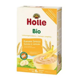 Holle Kaszka pszenna z bananami BIO 250g - Kaszki dla dzieci - miniaturka - grafika 2