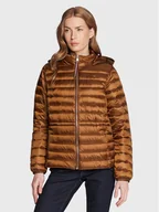Kurtki damskie - Tommy Hilfiger Kurtka puchowa Feminne WW0WW37264 Brązowy Regular Fit - miniaturka - grafika 1