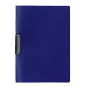 Teczki i skoroszyty - Skoroszyt DURASWING z zaciskiem z kolorowej folii PP granatowy 2295 07 - miniaturka - grafika 1