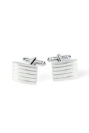 Spinki do mankietów i krawatów - Spinki Srebrne Kwadratowe - miniaturka - grafika 1