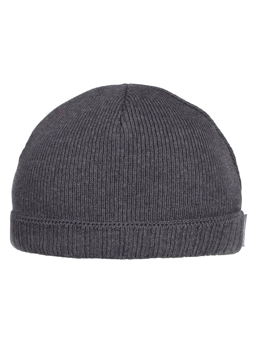 Dziecięca czapka beanie dzianinowa ciemnoszara Döll r.51