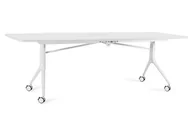 Biurka - Biurko Carl Table - Biały - Stelaż i Blat - 240x100 cm - YZ-02 Biały - miniaturka - grafika 1