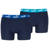 Majtki męskie - Męskie bokserki Puma Elements Basic Boxers 2P Rozmiar: S / Kolor: ciemnoniebieski - miniaturka - grafika 1
