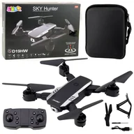 Zabawki zdalnie sterowane - Dron Sky Hunter D19HW Kamera FVP Wi-Fi Pilot Z Uchwytem Na Telefon Etui LEAN Toys - miniaturka - grafika 1