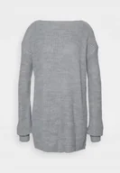 Swetry damskie - GLAMOROUS TALL SWETER DAMSKI DŁUGI SZARY 38 BSE - miniaturka - grafika 1