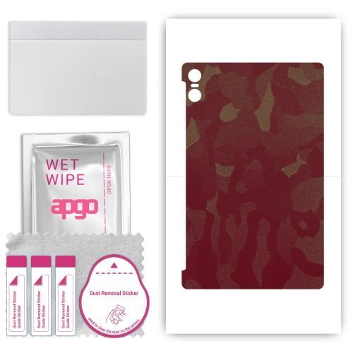 folia naklejka skórka strukturalna na TYŁ do Teclast T50 Pro - Moro Camo Bordowy - apgo SKINS