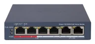 Switche - Hikvision DS-3E1106P-EI/M łącza sieciowe Zarządzany Gigabit Ethernet (10/100/1000) Obsługa PoE Szary DS-3E1106P-EI/M - miniaturka - grafika 1