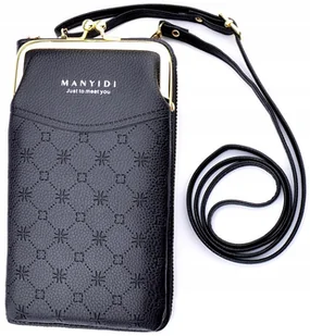 Etui - Etui na smartfona - Elegancki design - Etui na telefon komórkowy - Przechowywanie smartfona - Wysokiej jakości wykonanie - Czarna skóra - Etui i futerały do telefonów - miniaturka - grafika 1