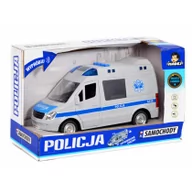 Samochody i pojazdy dla dzieci - AUTO POLICJA DZWIE/SWIAT P/B 27X16X12 PLX WB Madej - miniaturka - grafika 1