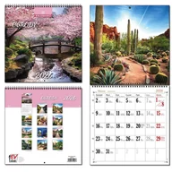 Kalendarze - EV-Corp Kalendarz 2026 30x60 13 planszowy Ogrody - kalendarz - miniaturka - grafika 1