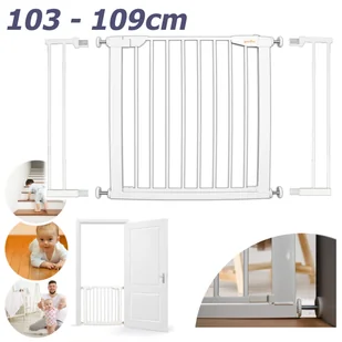Bramka zabezpieczająca ochronna rozporowa Guardino 103-109cm wys.75cm REER - Zabezpieczenia dla dzieci - miniaturka - grafika 1