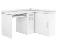 Biurka - Biurko narożne wolnostojące MICHAŁ II białe - miniaturka - grafika 1
