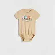 Body dla niemowląt - Reserved - Bawełniane body SmileyWorld® - Beżowy - miniaturka - grafika 1