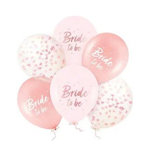 BALONY BRIDE TO BE NA WIECZÓR PANIEŃSKI 12" , 6SZT - Wieczór panieński i kawalerski - miniaturka - grafika 1