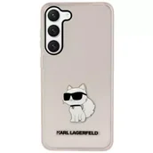 Etui i futerały do telefonów - Etui ochronne na telefon Karl Lagerfeld KLHCS23MHNCHTCP do Samsung Galaxy S23+ Plus S916 różowy/pink hardcase Ikonik Choupette - miniaturka - grafika 1