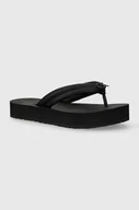 Klapki i japonki damskie - Calvin Klein japonki FLATFORM FLIP FLOP RELOCK damskie kolor czarny na platformie HW0HW02063 - miniaturka - grafika 1