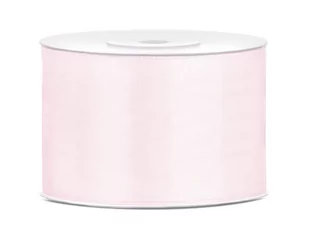 PartyDeco Tasiemka satynowa, różowa pudrowa jasna, 50 mm / 25 m TS50-081PJ - Pasmanteria - miniaturka - grafika 1