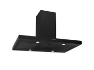 Okapy kuchenne - Toflesz Classic Island Plus 90 Czarny Mat - miniaturka - grafika 1