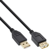 Kable USB - Kabel USB InLine USB-A - USB-A 1.5 m Czarny 34615S - miniaturka - grafika 1