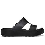 Klapki i japonki damskie - Klapki Crocs Getaway Platform H-Strap 209409-001 - czarne - miniaturka - grafika 1